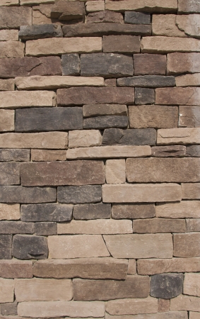 Texture of a Brown Stone Wallの写真素材