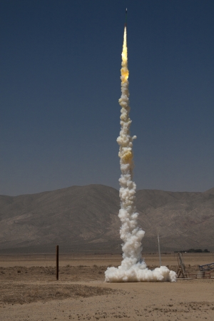 Launch of a Zinc-Sulfur Rocketの写真素材