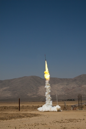 Launch of a Zinc-Sulfur Rocketの写真素材