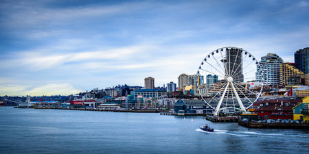 A panoramic view of the city.