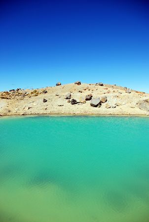 Emerald Lake, Tongariro Alpine Crossingの写真素材