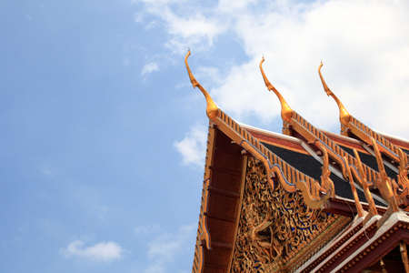 Roof in Wat Phra Kaew Grand Palace of Thailandのeditorial素材