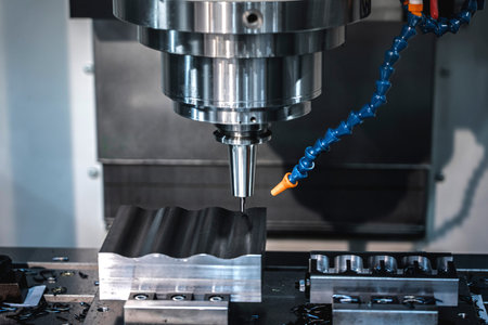 Industry milling mechanical turning metal working process metals parts ,Manufacturing industrialの写真素材