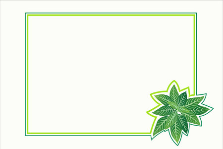 Green leaf with a fresh feeling.のイラスト素材