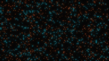 Abstract Small Square lined up a lot is a Digital Circuit Background. Digital interface connection and global communication technology futuristic backgroundの写真素材