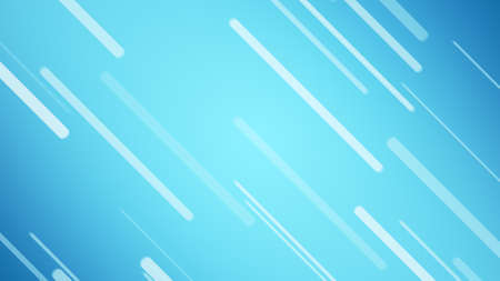 Blue Cartoon Speed Line Diagonally Background. Abstract minimal geometric lines streaming backgroundの写真素材