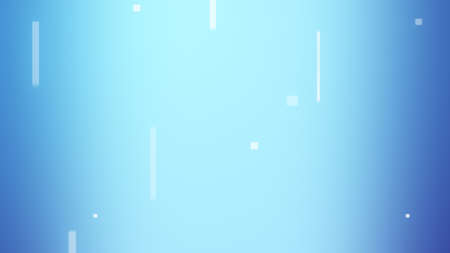 Blue Square Simple Moving in Horizontal Background. abstract minimal geometric lines streaming backgroundの写真素材