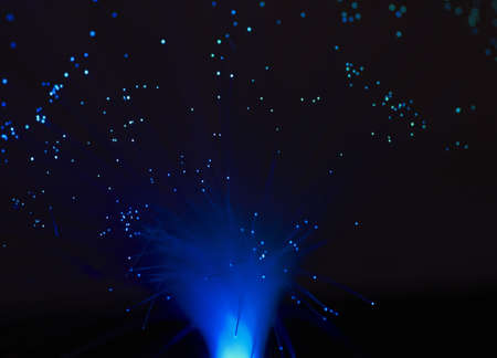 optical fiber blueの写真素材
