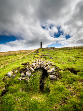 This old ruined flue winds it's way over the moors, a reminder of the toil of the lead miners....