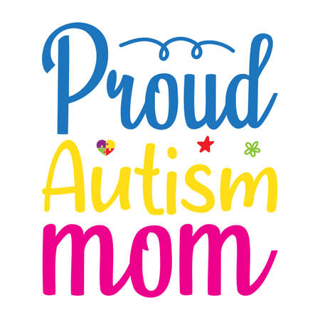 Proud Autism Momのイラスト素材