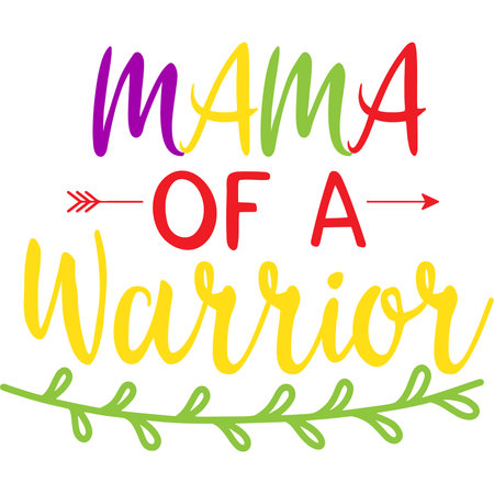 Mama Of A Warriorのイラスト素材