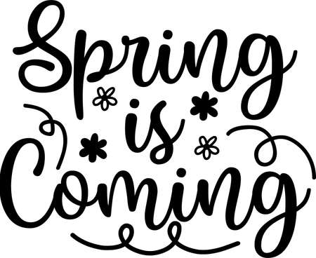 Spring Is Coming, Vector Fileのイラスト素材