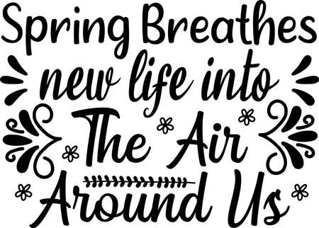Spring Breathes New Life Into The Air Around Usのイラスト素材