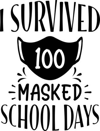 I Survived 100 Masked School Daysのイラスト素材