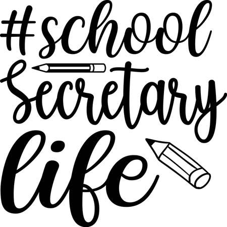School secretary life, Vector Fileのイラスト素材