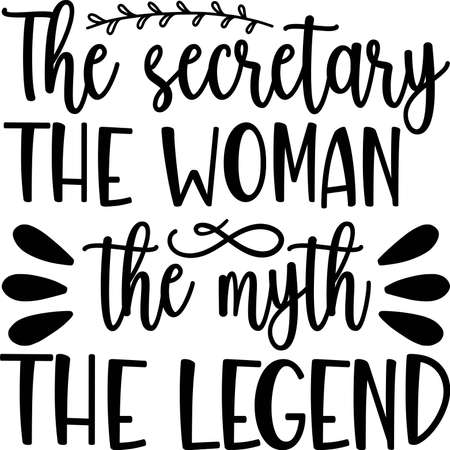 The secretary the woman the myth the legendのイラスト素材