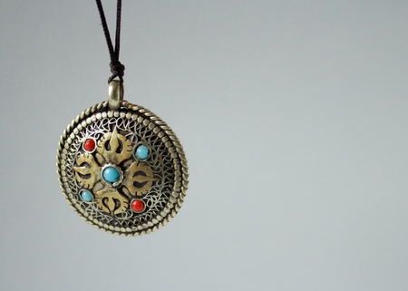 Tibetan necklaceの写真素材