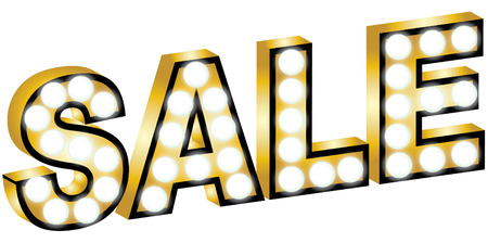 LIGHT UP SALE SIGNのイラスト素材