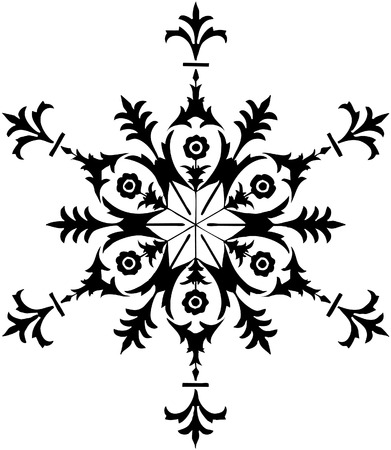 GRAPHIC SNOWFLAKEのイラスト素材