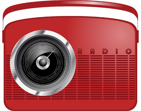 retro radioのイラスト素材