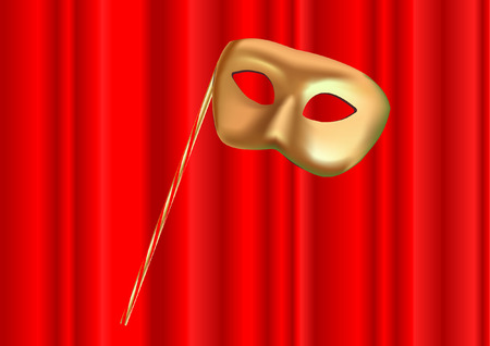 theatrical maskのイラスト素材