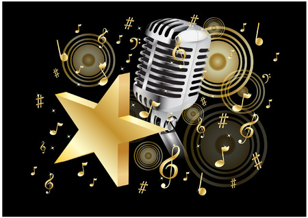 rock music starのイラスト素材