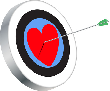 HEART TARGETのイラスト素材