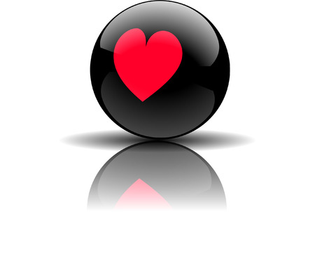 HEART POOL BALLのイラスト素材