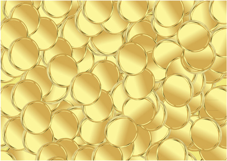 gold coin backgroundのイラスト素材