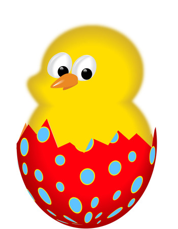 hatching chickのイラスト素材