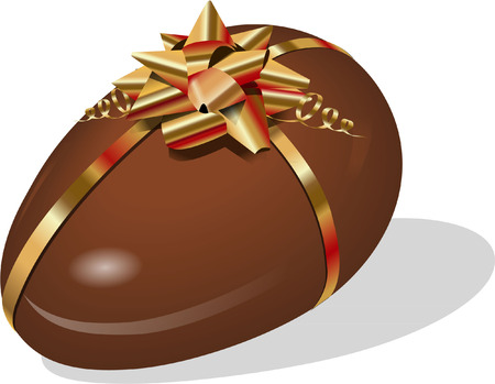 LUXURY EASTER EGG WITH GOLD BOWのイラスト素材