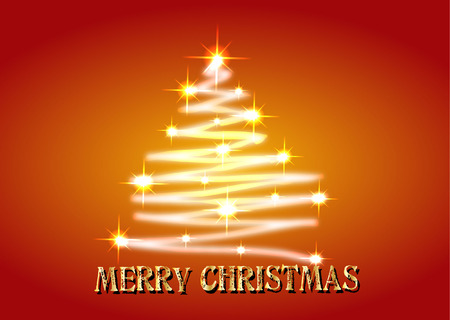 MERRY CHRISTMAS TREEのイラスト素材