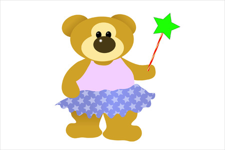 CUTE BEAR FAIRYのイラスト素材