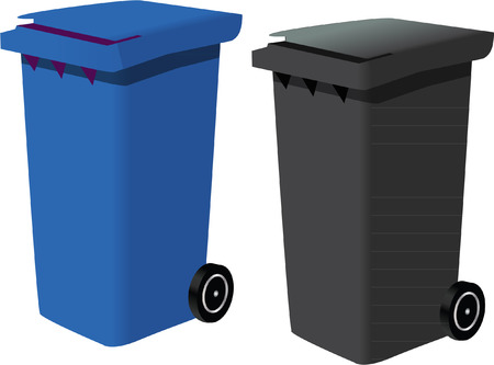 BINS on whiteのイラスト素材