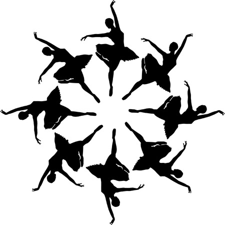 BALLET SWIRLのイラスト素材