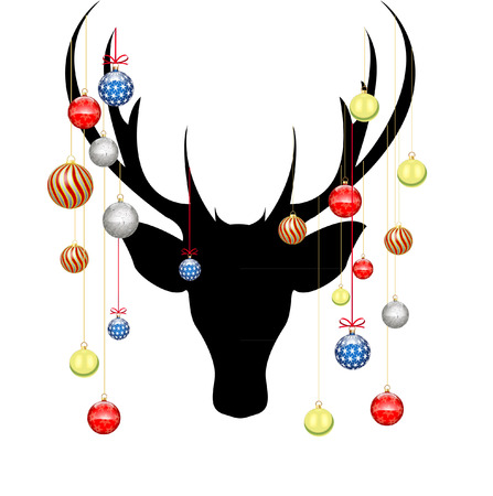 christmas deerのイラスト素材