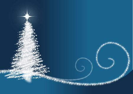 GLOWING CHRISTMAS TREE BACKGROUNDのイラスト素材