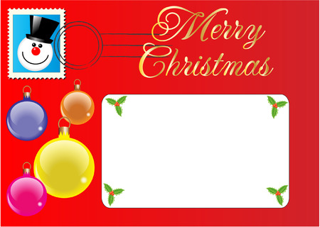 CHRISTMAS LETTERのイラスト素材