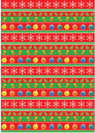 CHRISTMAS PATTERNのイラスト素材