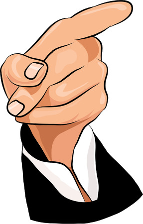 POINTING HANDのイラスト素材