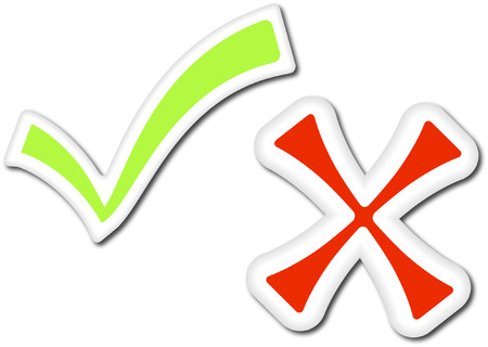 TICK CROSSのイラスト素材