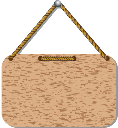 WOODEN SIGNのイラスト素材