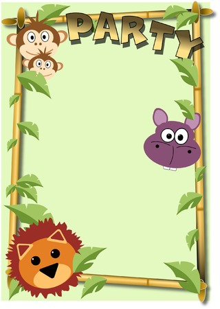 JUNGLE BACKGROUNDのイラスト素材