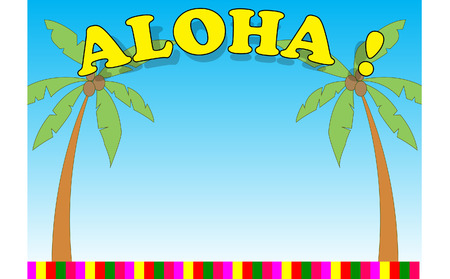 ISLAND BACKGROUNDのイラスト素材