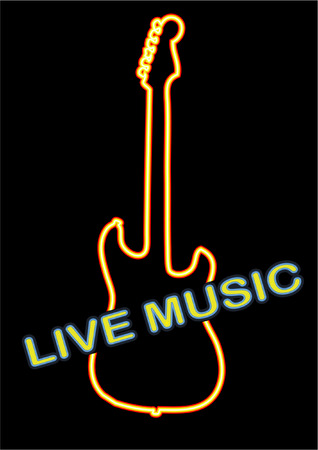 NEON LIVE MUSICのイラスト素材
