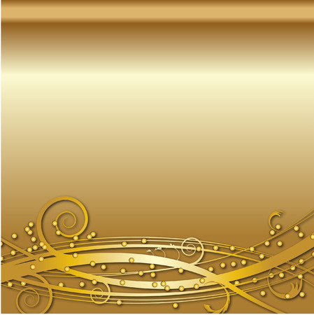 GOLD SWIRL BACKGROUNDのイラスト素材