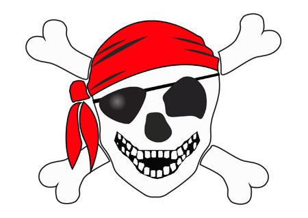 SKULL AND CROSSBONESのイラスト素材