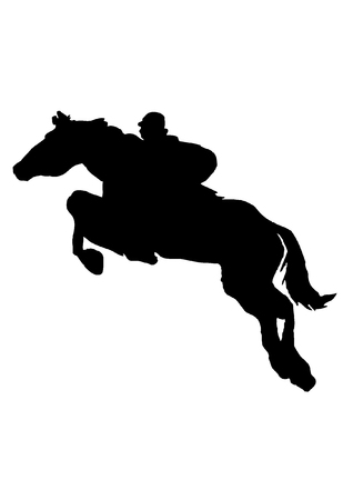 horse riderのイラスト素材