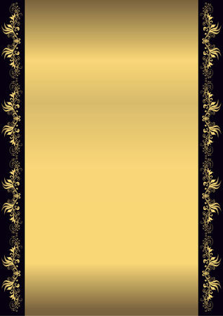 gold frame abstractのイラスト素材
