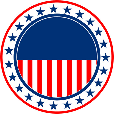 USA  Badgeのイラスト素材